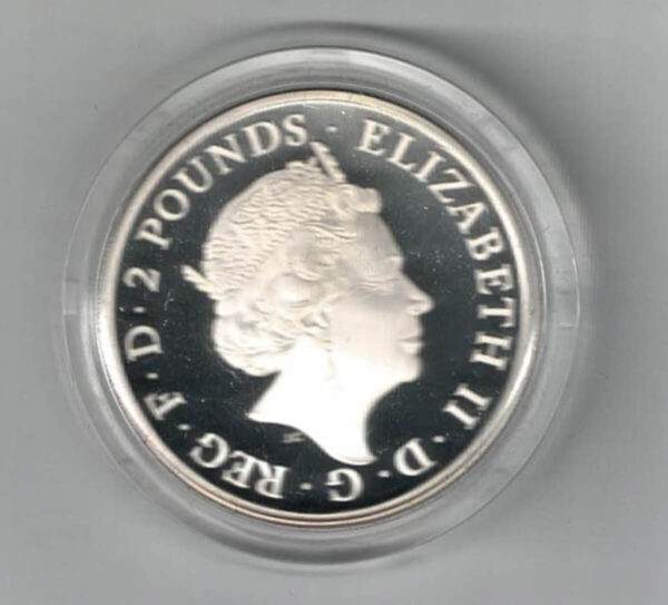 2019 Silver Proof One Ounce Yale Of Beaufort - Image 2