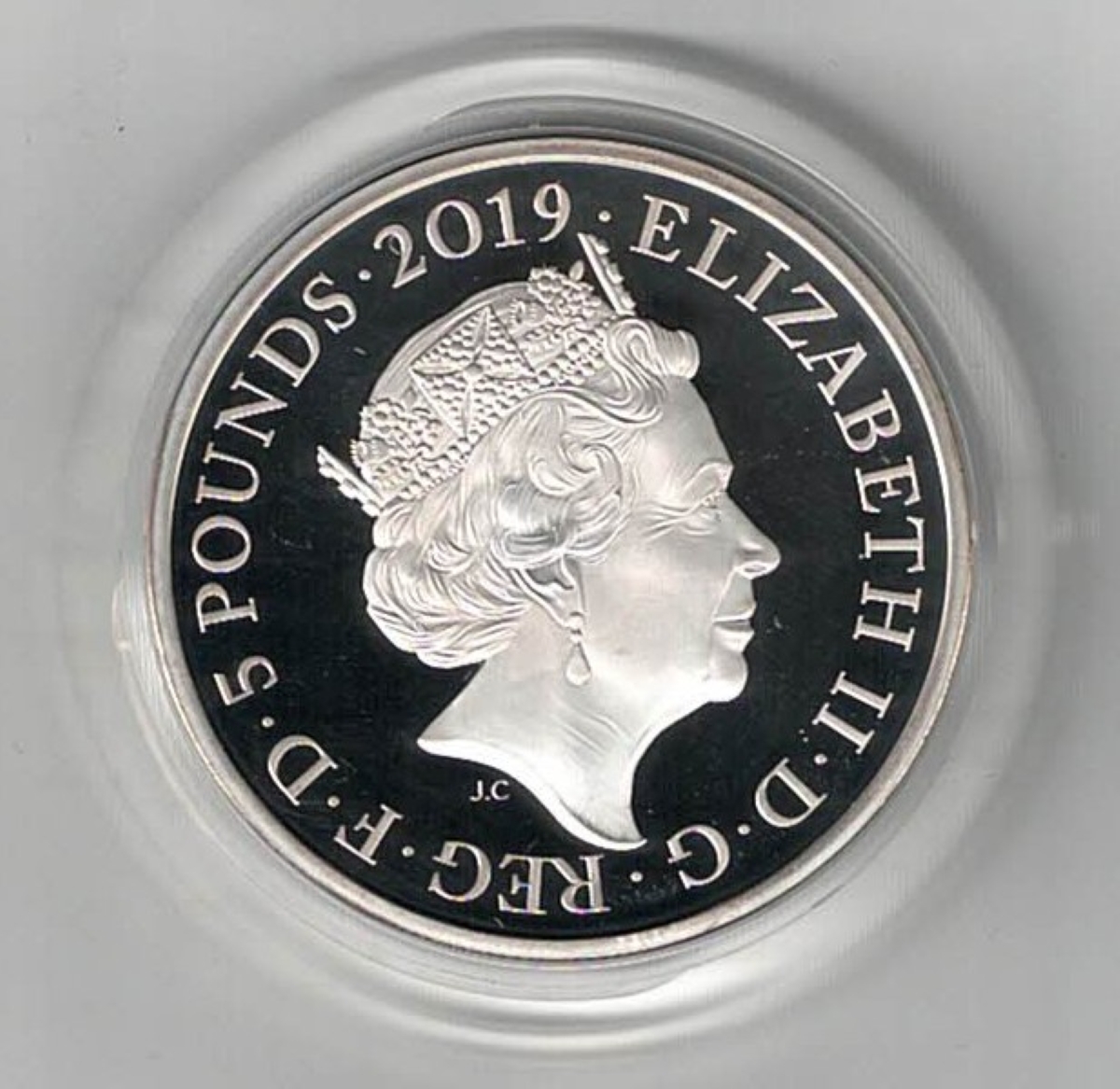 2019 Five Pounds Piedfort Silver Proof Queen Victoria - Image 2