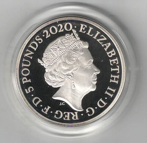 2020 Five Pounds Piedfort Silver Proof Reign Of George III - Image 2