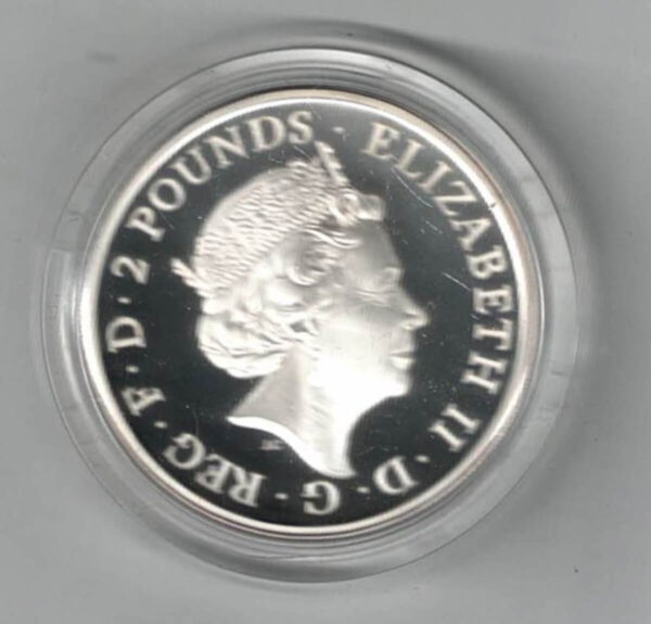2020 Silver Proof One Ounce The White Lion Of Mortimer - Image 2