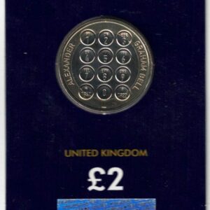 2022 Two Pound Coin featuring a numbered telephone keypad on the reverse and Elizabeth II on the Obverse. All coins are in stock for dispatch.