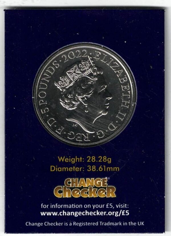 2022 The Rolling Stones Five Pound Coin - Image 2