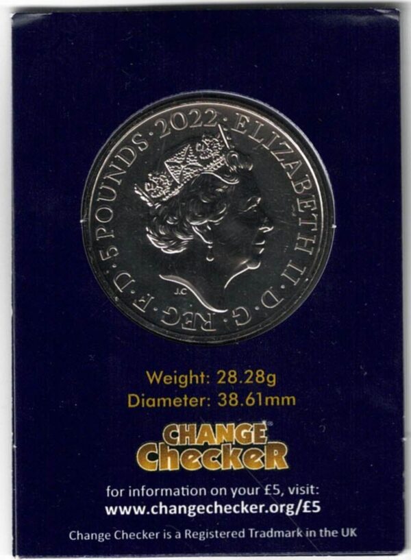 2022 Five Pound Coin Change Checker Tutankhamun's Tomb - Image 2