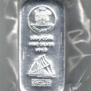 Sealed 2018 Fiji 500 Gram Silver Bar. This bar contains 500 grams of 999 fine Silver. All of our silver bars have been pre-owned and are in stock.