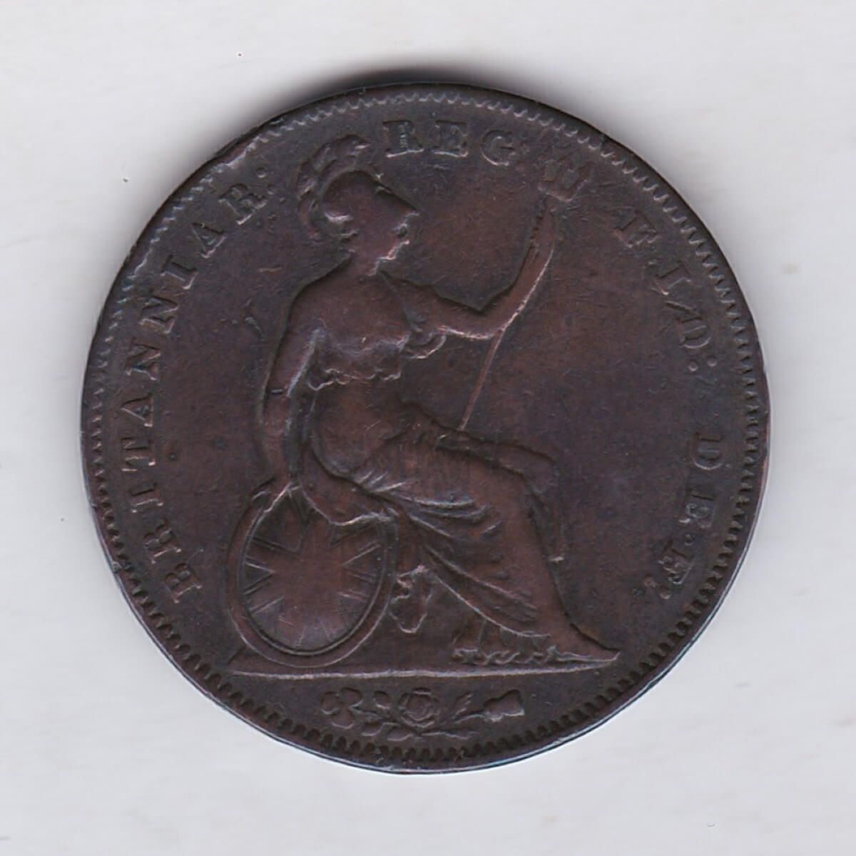 1856 Copper Penny - Plain Trident - Image 2