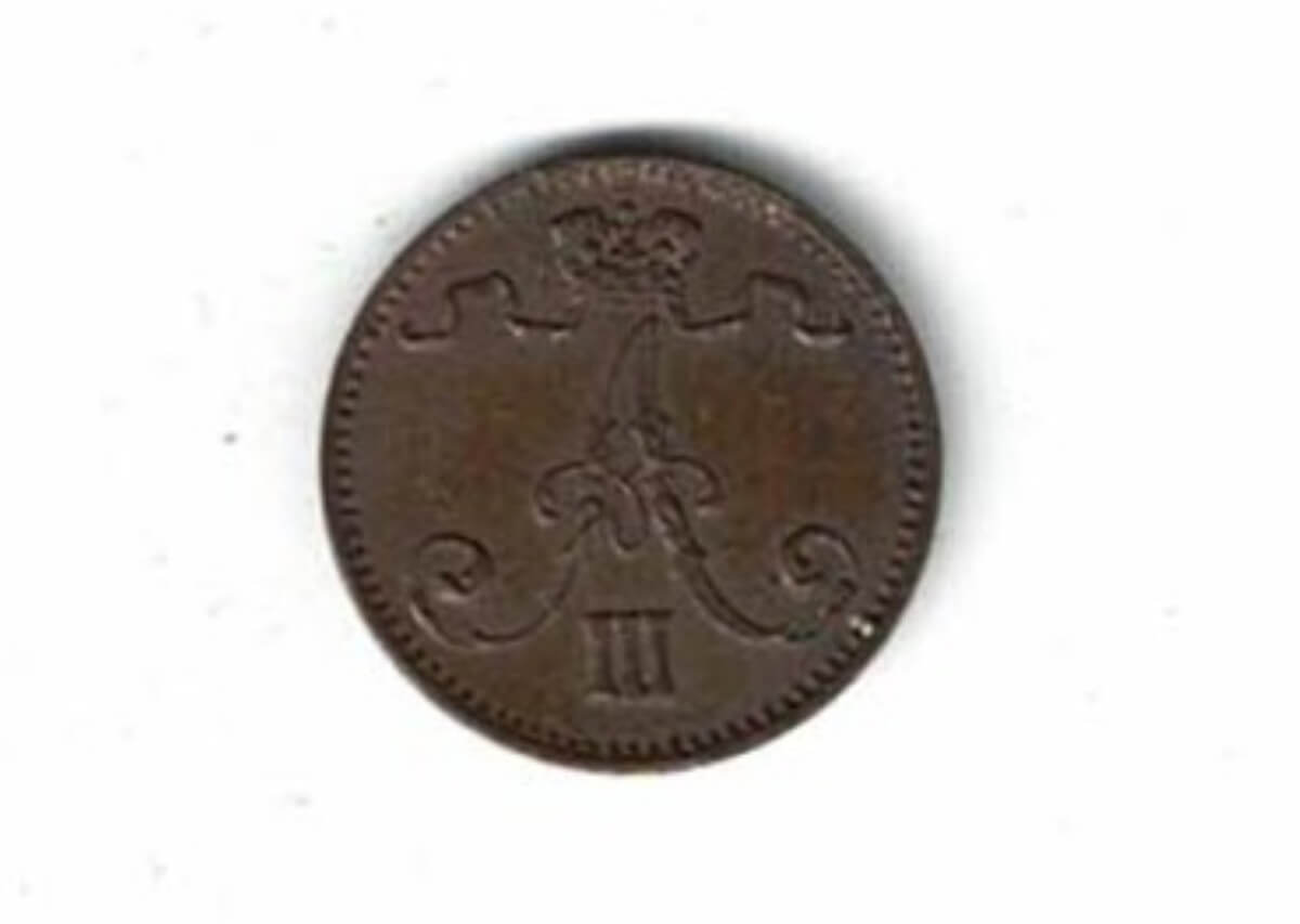 1881 Finland One Penni Coin - Image 2