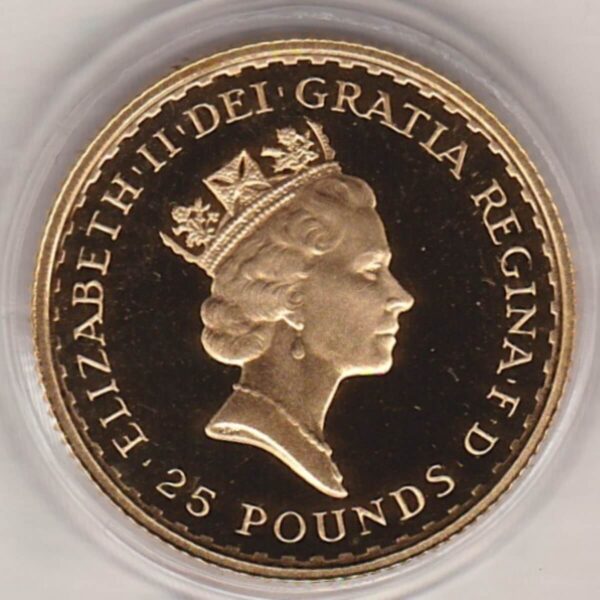 1991 Gold Proof Quarter Ounce Britannia - Image 2