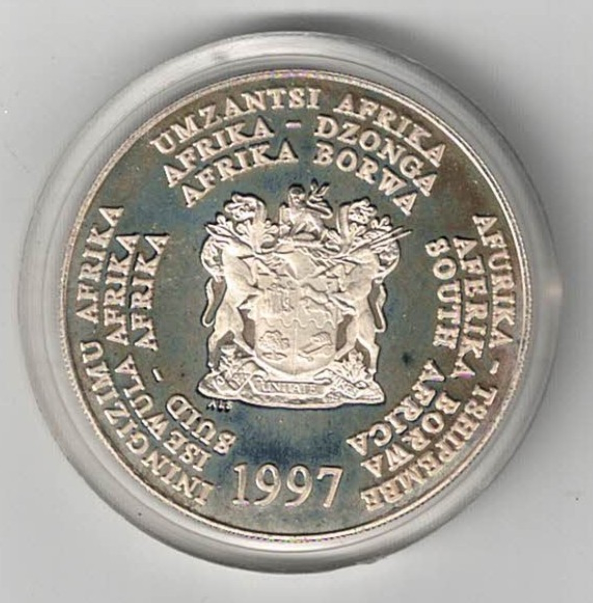 1997 Silver South Africa 2 Rand Knysna Seahorse - Image 2