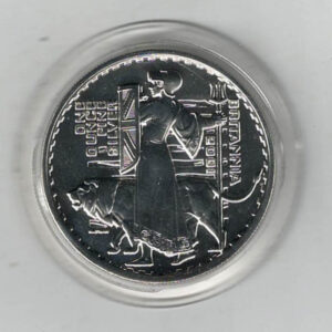 2001 Silver Britannia One Ounce Coin. The coin contains one ounce of fine silver. All of our silver coins have been pre-owned and are in stock.