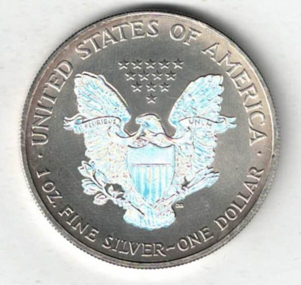 2004 Silver USA Hologram One Ounce Eagle Coin - Image 2