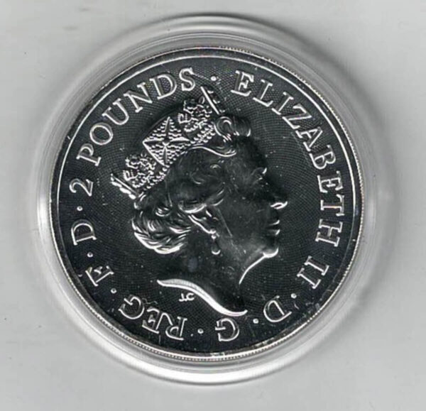 2018 Silver One Ounce Tower Bridge Coin - Image 2
