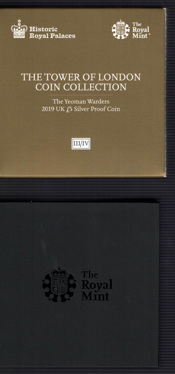 2019 Five Pounds Silver Proof Tower Of London Four Coin Set - Image 19