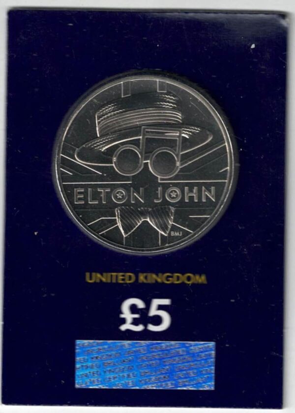 2020 Elton John Five Pound Coin