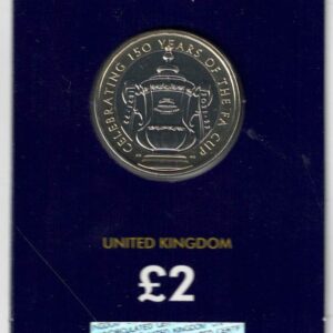 2022 Fa Cup Anniversary Change Checker Two Pound Coin featuring Elizabeth II on the obverse. All coins are in stock for despatch.