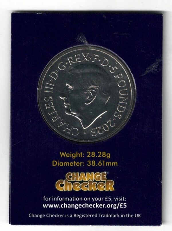 2023 Change Checker Five Pound Coin English Lions. - Image 2
