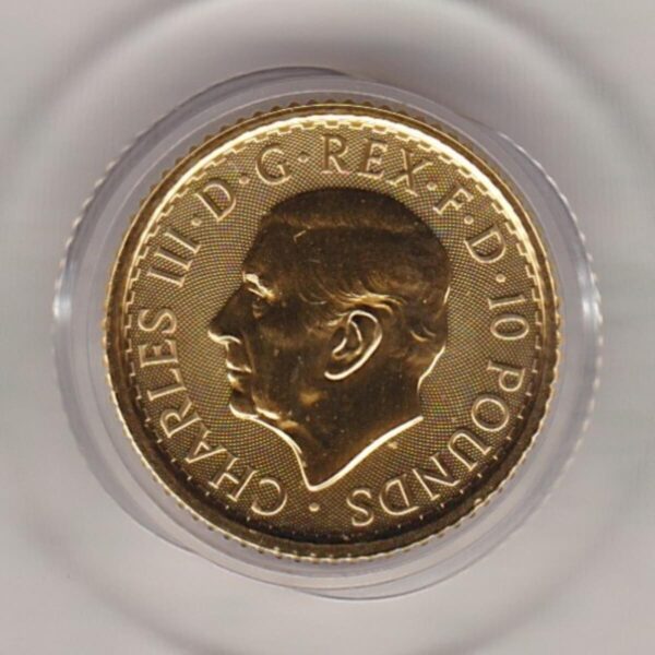 2023 Gold Tenth Ounce Britannia - King Charles III - Image 2