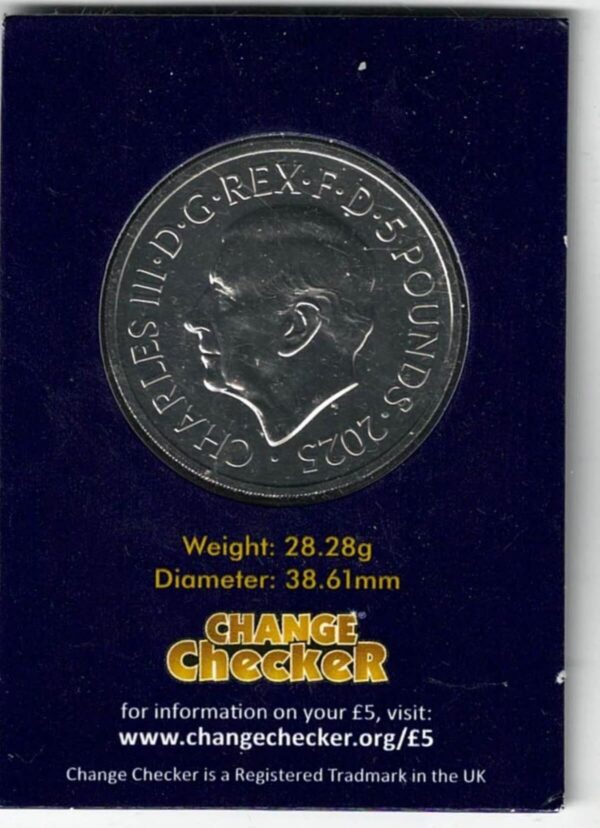 2025 Five Pound Coin Change Checker Royal Coat Of Arms - Image 2