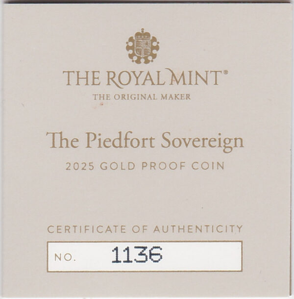 2025 Piedfort Gold Proof Sovereign - Image 3