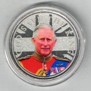 Boxed The Accession Of The King Sterling Silver One Ounce Round. All Silver rounds are in stock and ready for dispatch. You are buying one silver round.
