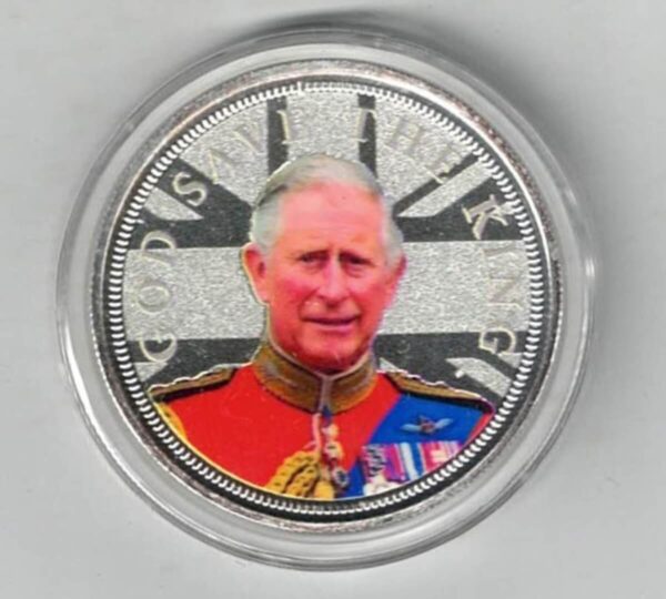 Boxed The Accession Of The King Sterling Silver One Ounce Round. All Silver rounds are in stock and ready for dispatch. You are buying one silver round.