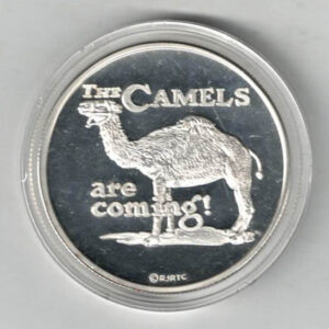 Camels One Ounce Fine Silver Round . All Silver rounds are in stock and ready for dispatch. You are buying one silver round.