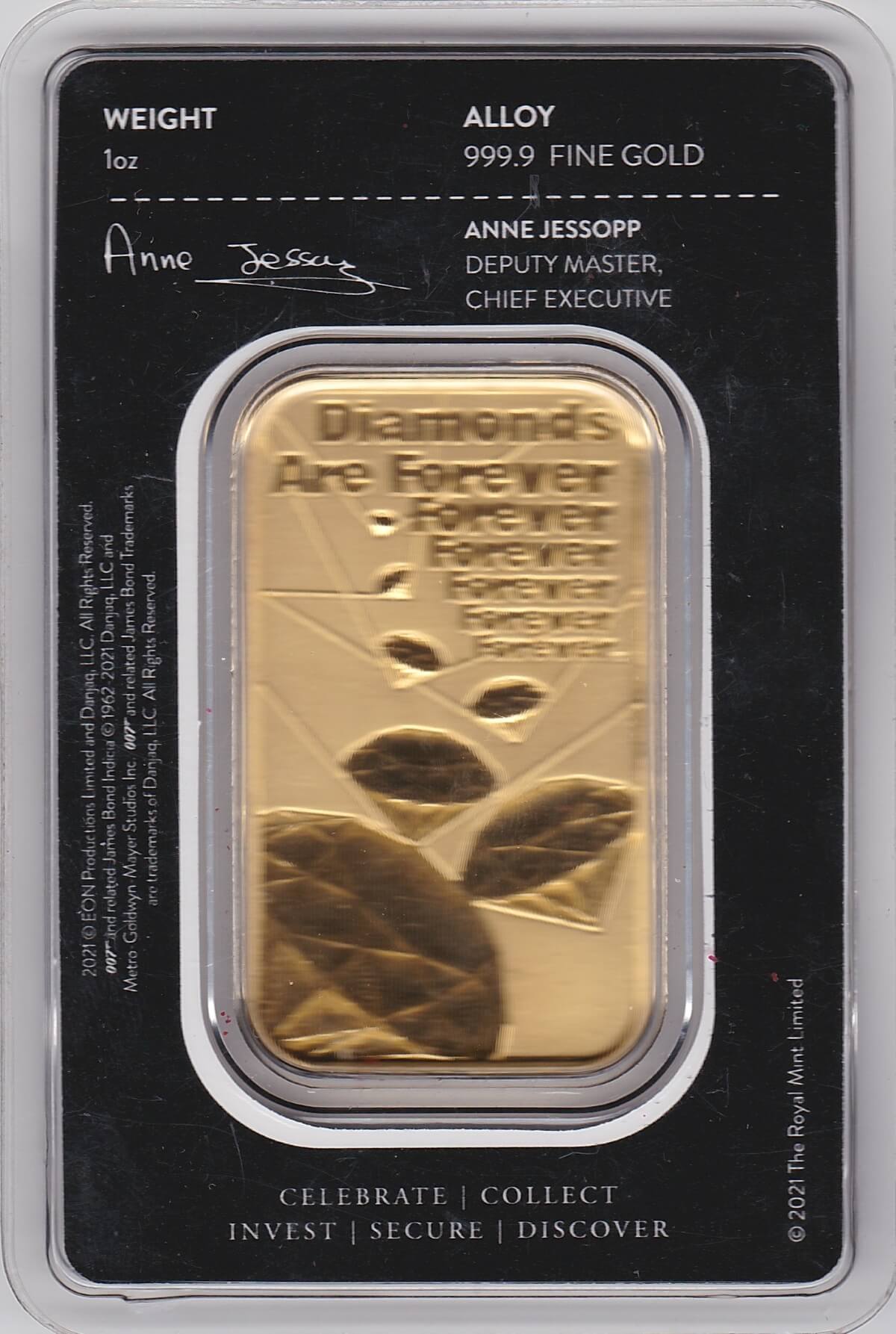 007 Royal Mint One Ounce Gold Bar - Image 2