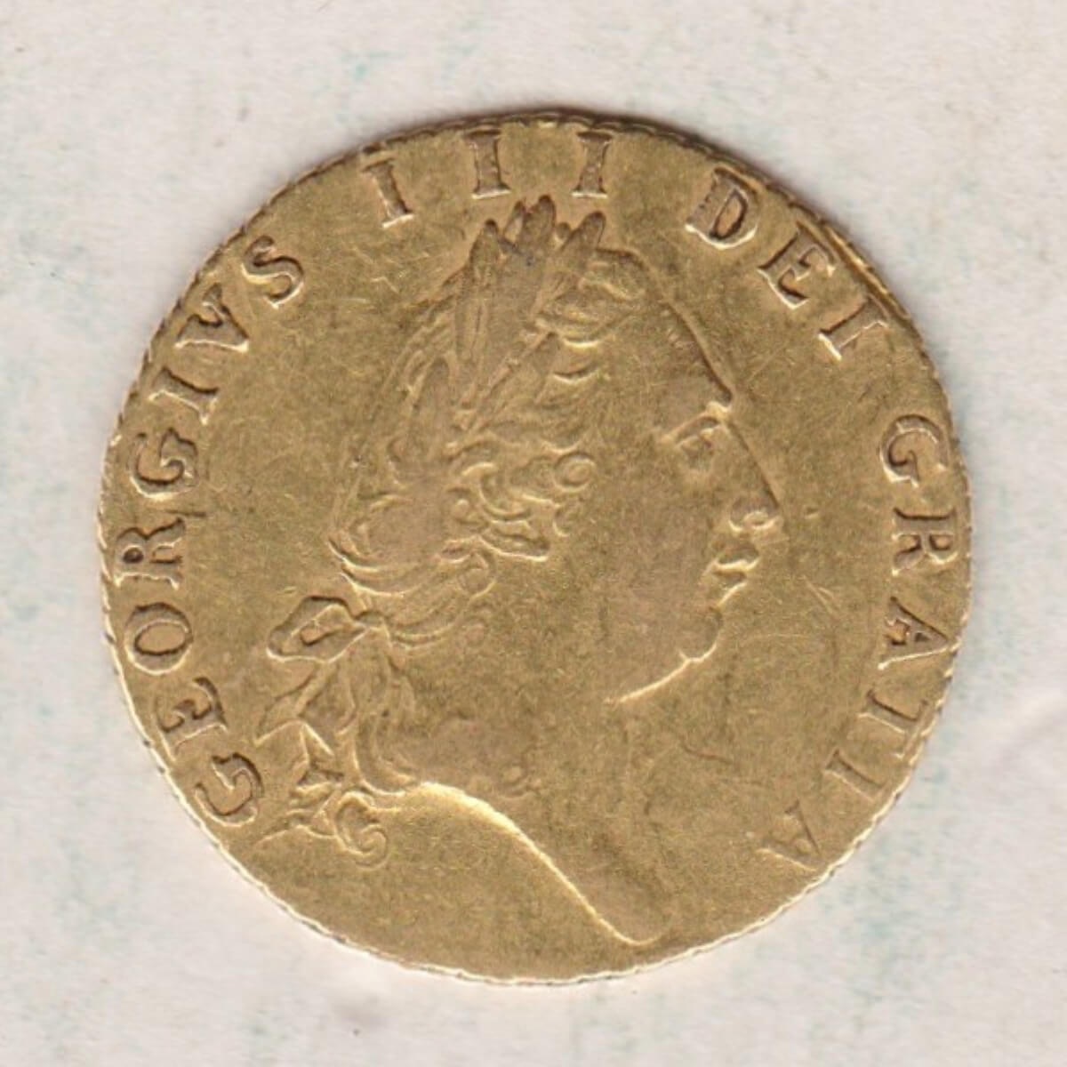 1790 Gold Half Guinea Coin - Image 2