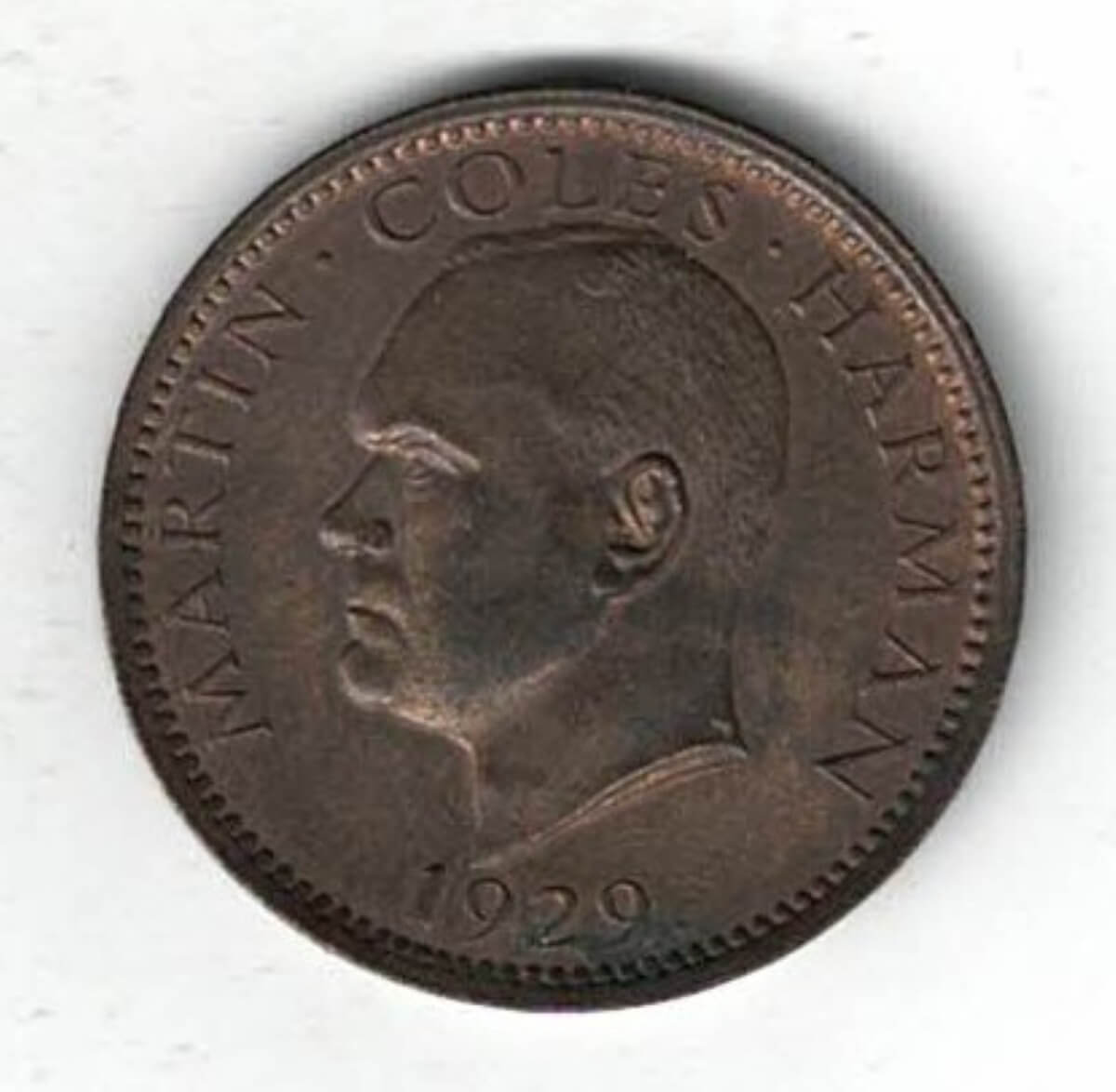 1929 Lundy Bronze Puffin Coin - Image 2