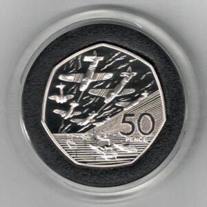 1994 Silver Piedfort Fifty Pence Coin D-Day Anniversary
