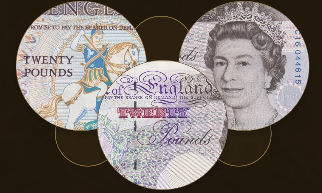 Twenty Pounds Banknotes