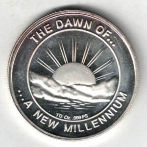 2000 USA The Dawn Of A New Millennium Silver One Ounce Round All of our silver coins/rounds have been pre-owned and are in stock for dispatch.
