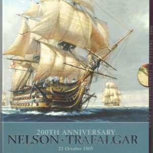 2005 Five pound coin set Nelson & Trafalgar, cupro-nickel, featuring Queen Elizabeth II on the Obverse. The coin is in stock.