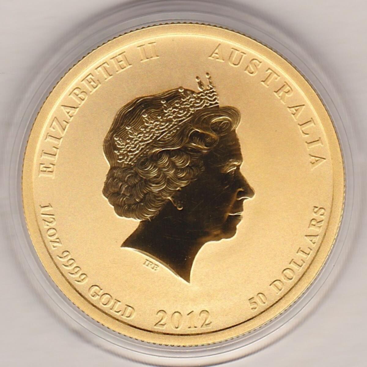 2012 Australia Gold Half Ounce - Dragon - Image 2