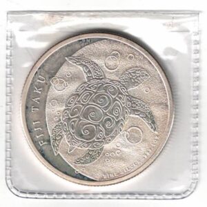 2012 Fiji Silver One Ounce Hawksbill Taku Turtle Coin. The coin contains one ounce of 999 fine silver . All of our silver coins are in stock.