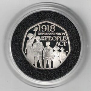 2019 Silver Proof Standard Fifty Pence Coin An Act to Unite. This coin comes in the original box with certificate as issued by the royal mint.