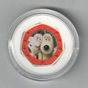 2019 Silver Proof Fifty Pence Coin Wallace & Gromit. This coin comes in the original box with certificate as issued by the royal mint.