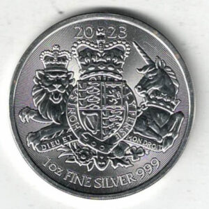 2023 Silver Royal Arms One Ounce Coin. The coin contains one ounce of 999 fine silver. All of our silver coins are in stock.
