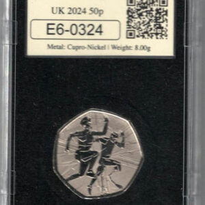 2024 DateStamp Team GB Fifty Pence Coin cupro-nickel coin featuring King Charles on the Obverse. All coins are in stock.
