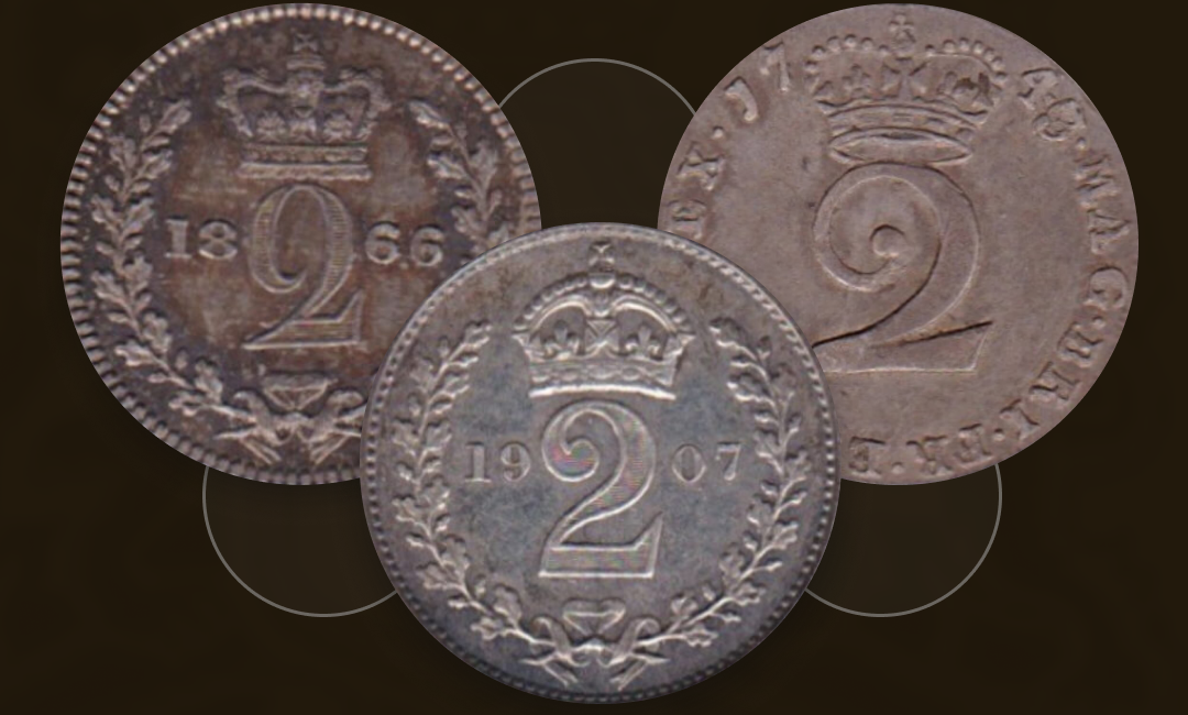 British Maundy Twopence Coins