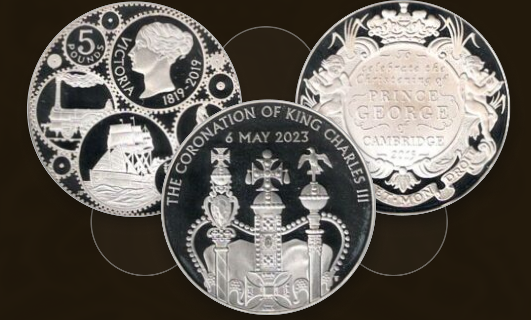 British Decimal Five Pound Coins