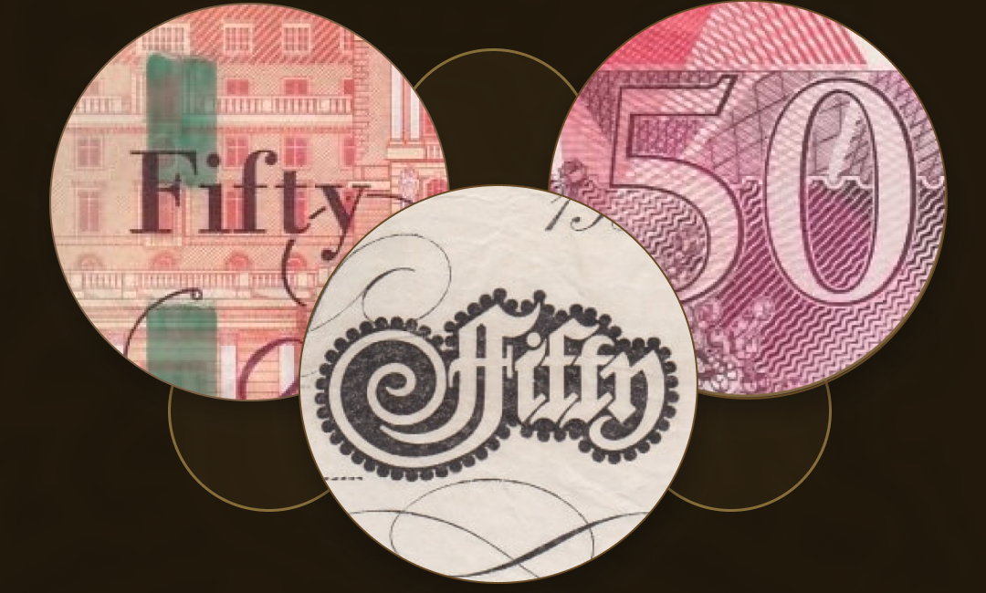 Fifty Pounds Banknotes