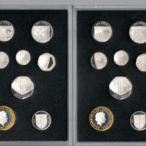 Boxed 2015 Royal Mint Thirteen Coin Silver Proof Set . This 2015 set comes with card box. All coins are in stock for despatch.