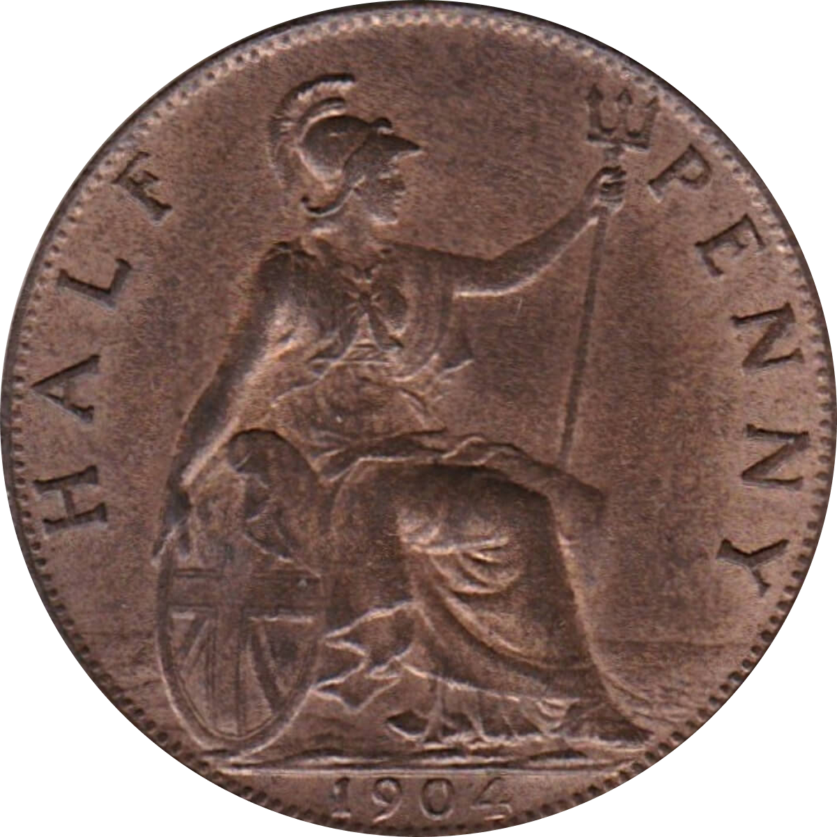 British Copper And Bronze Halfpenny Coins