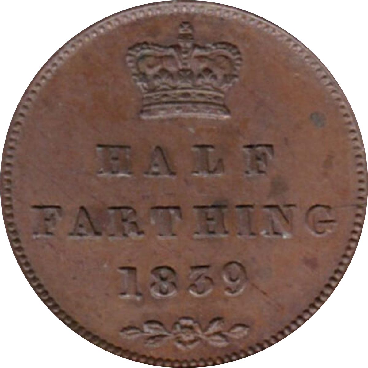British Copper Half Farthing Coins