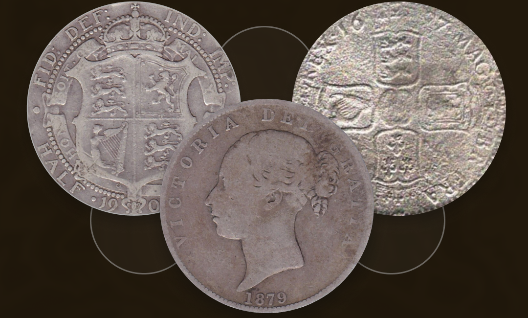 British Silver Halfcrown Coins