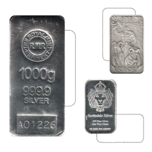 Silver Bullion Bars And Rounds