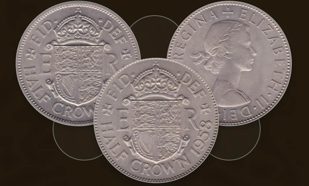 British Cupro Nickel Halfcrown Coins