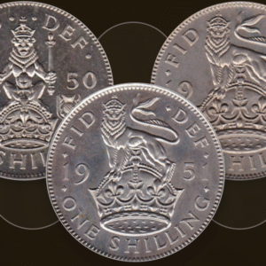 British Cupro Nickel Shilling Coins