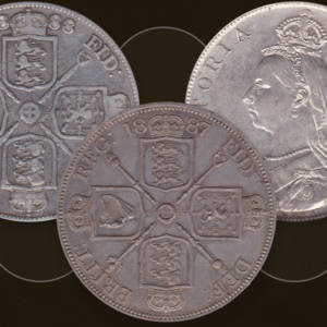 British Silver Double Florin Coins