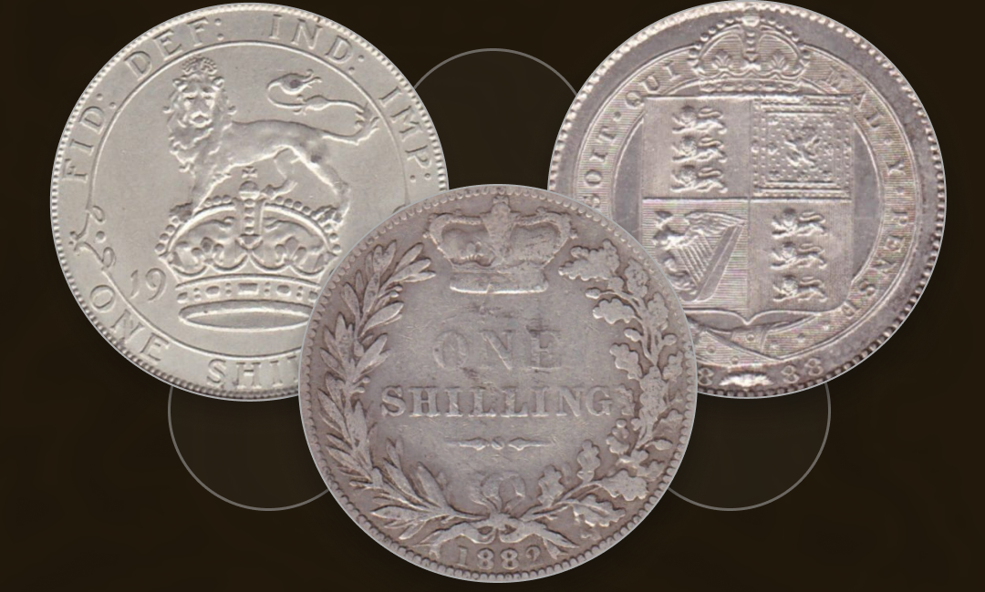 British Silver Shilling Coins